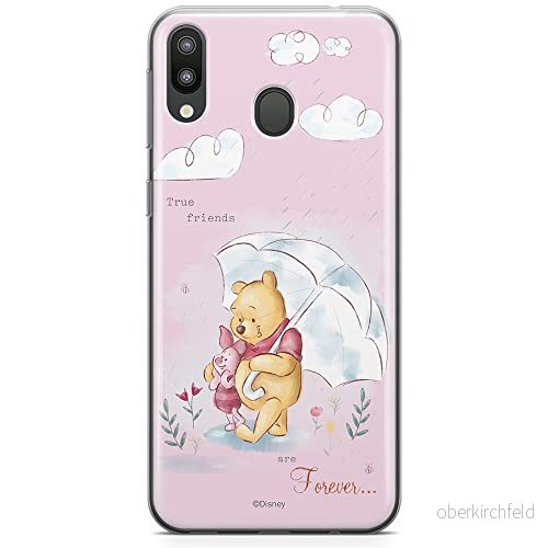 ERT GROUP mobiltelefonfodral för Samsung M20 originalt och officiellt licensierat Disney mönster Winnie the Pooh and friends 009 anpassad till formen på mobiltelefonen, fodral tillverkad av TPU plast 5904805468285