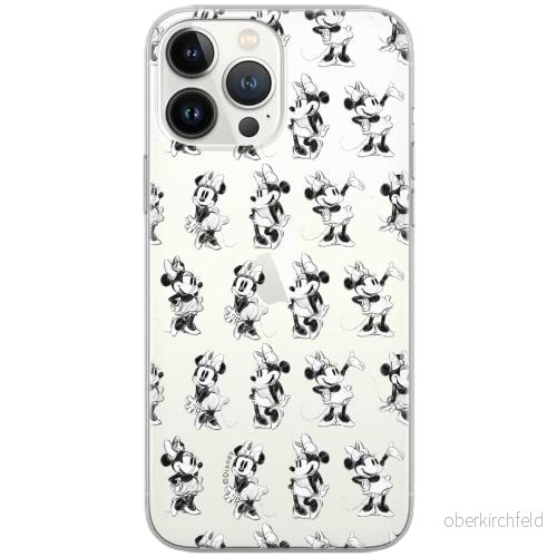 ERT GROUP mobiltelefonfodral för Samsung S10 PLUS originalt och officiellt licensierat Disney mönster Minnie 018 Vit optimalt anpassad till formen på mobiltelefonen, gedeeltelijk transparant 5903040695432