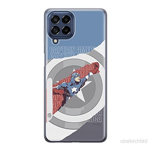 ERT GROUP mobiltelefonfodral för Samsung M33 5G originalt och officiellt licensierat Marvel mönster Captain America 013 optimalt anpassad till formen på mobiltelefonen, fodral tillverkad av TPU plast 5905511341886
