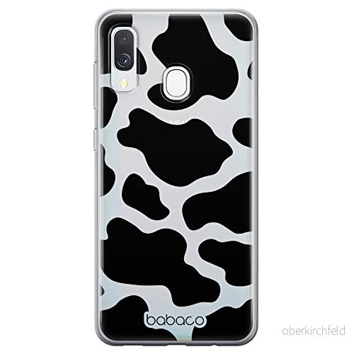ERT GROUP mobiltelefonfodral för Samsung A40 originalt och officiellt licensierat Babaco mönster Animals 007 Vit optimalt anpassad till formen på mobiltelefonen, gedeeltelijk transparant 5904805703133