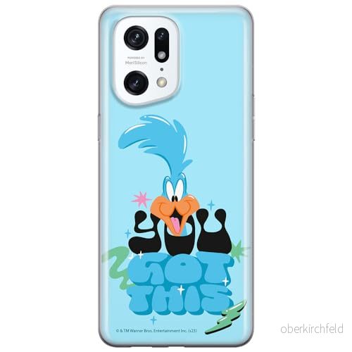 ERT GROUP mobiltelefonfodral för Oppo FIND X5 PRO originalt och officiellt licensierat Looney Tunes mönster Roadrunner 003 anpassad till formen på mobiltelefonen, fodral tillverkad av TPU plast 5905795126704