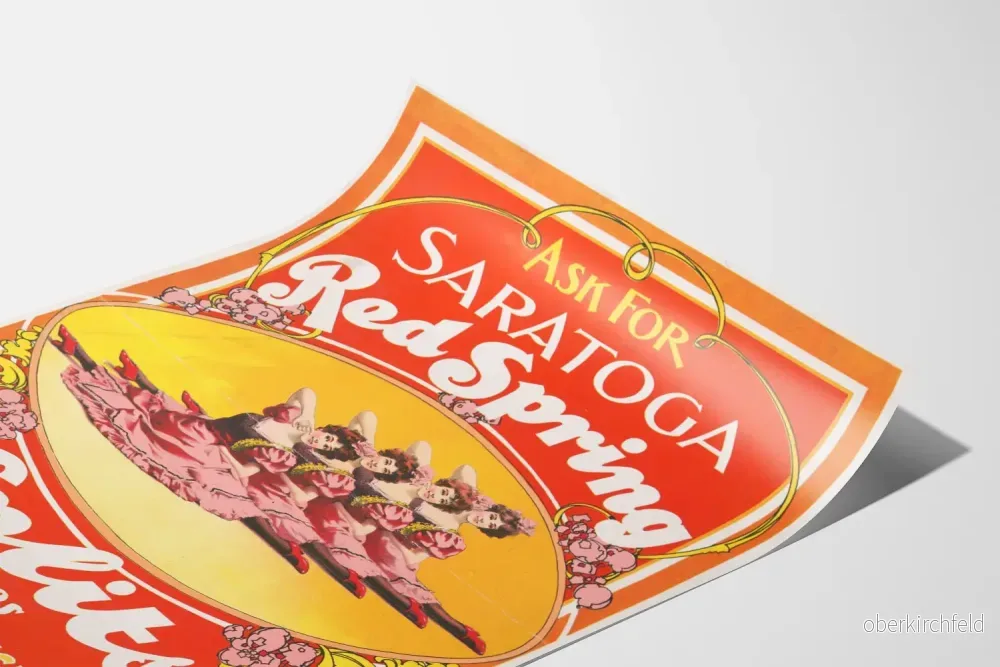 Vintageposter Saratoga Red Spring för väggdekoration - Bild 3