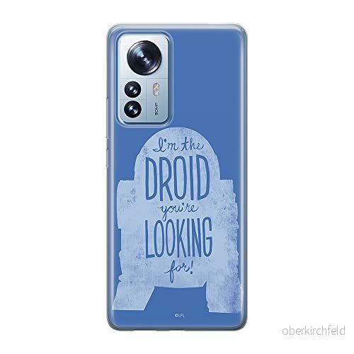 ERT GROUP mobiltelefonfodral för Xiaomi 12 PRO originalt och officiellt licensierat Star Wars mönster R2D2 006 optimalt anpassad till formen på mobiltelefonen, fodral tillverkad av TPU plast 5905511525866