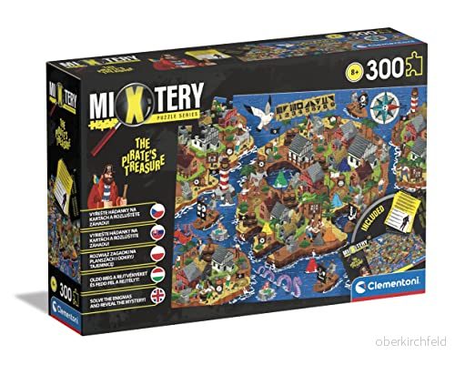 Clementoni 21713 Mixtery The Pirate's Treasure 300 element barnpussel, flerfärgad 8005125217137