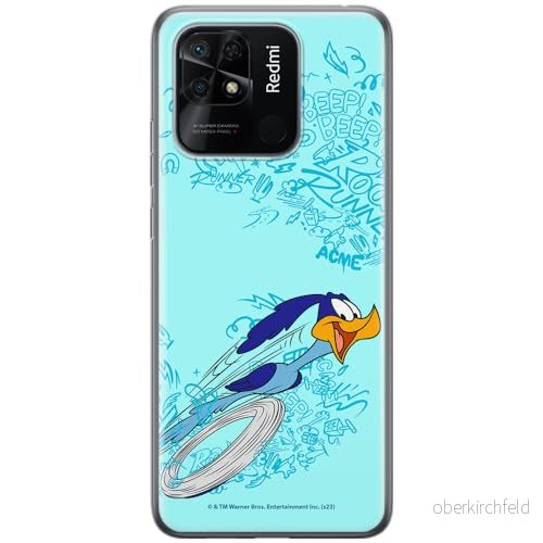 ERT GROUP mobiltelefonfodral för Xiaomi REDMI 10C originalt och officiellt licensierat Looney Tunes mönster Roadrunner 004 anpassad till formen på mobiltelefonen, fodral tillverkad av TPU plast 5905795127572