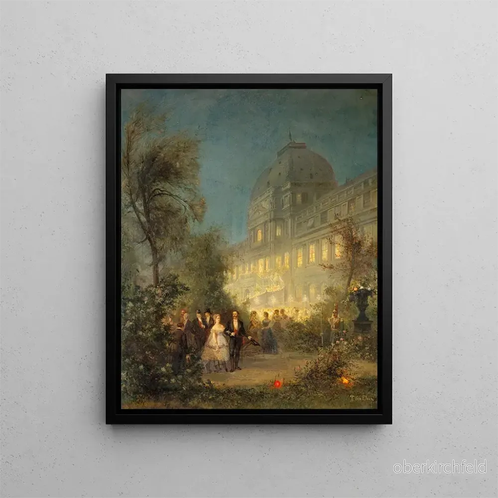 Målning Fête de nuit aux Tuileries le 10 juin 1867 à l’occasion de la visite des souverains étrangers à l’exposition universelle – Pierre Tétar van Elven | Konsttryck Målning Fête de nuit aux Tuileries le 10 juin 1867 à l’occasion de la visite des souverains étrangers à l’exposition universelle – Pierre Tétar van Elven | Konsttryck