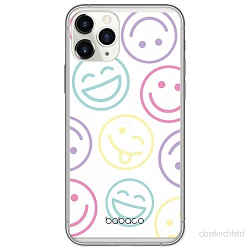 ERT GROUP mobiltelefonfodral för Apple Iphone 11 PRO originalt och officiellt licensierat Babaco mönster Positive vibes 002 Vit anpassad till formen på mobiltelefonen, gedeeltelijk transparant 5903932964011