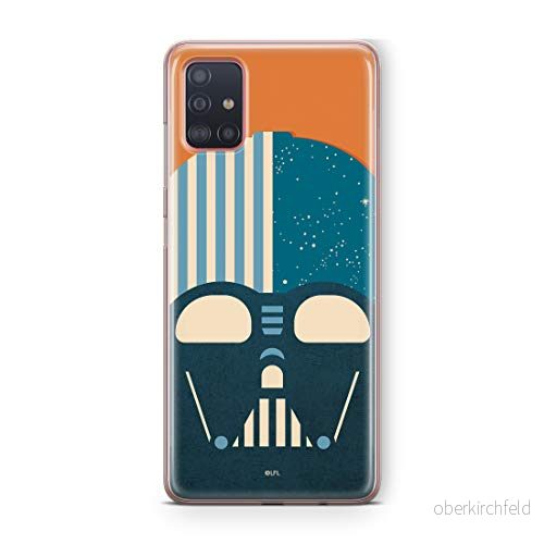 ERT GROUP mobiltelefonfodral för Samsung A51 originalt och officiellt licensierat Star Wars mönster Darth Vader 025 Vit optimalt anpassad till formen på mobiltelefonen, fodral tillverkad av TPU plast 5903537507446