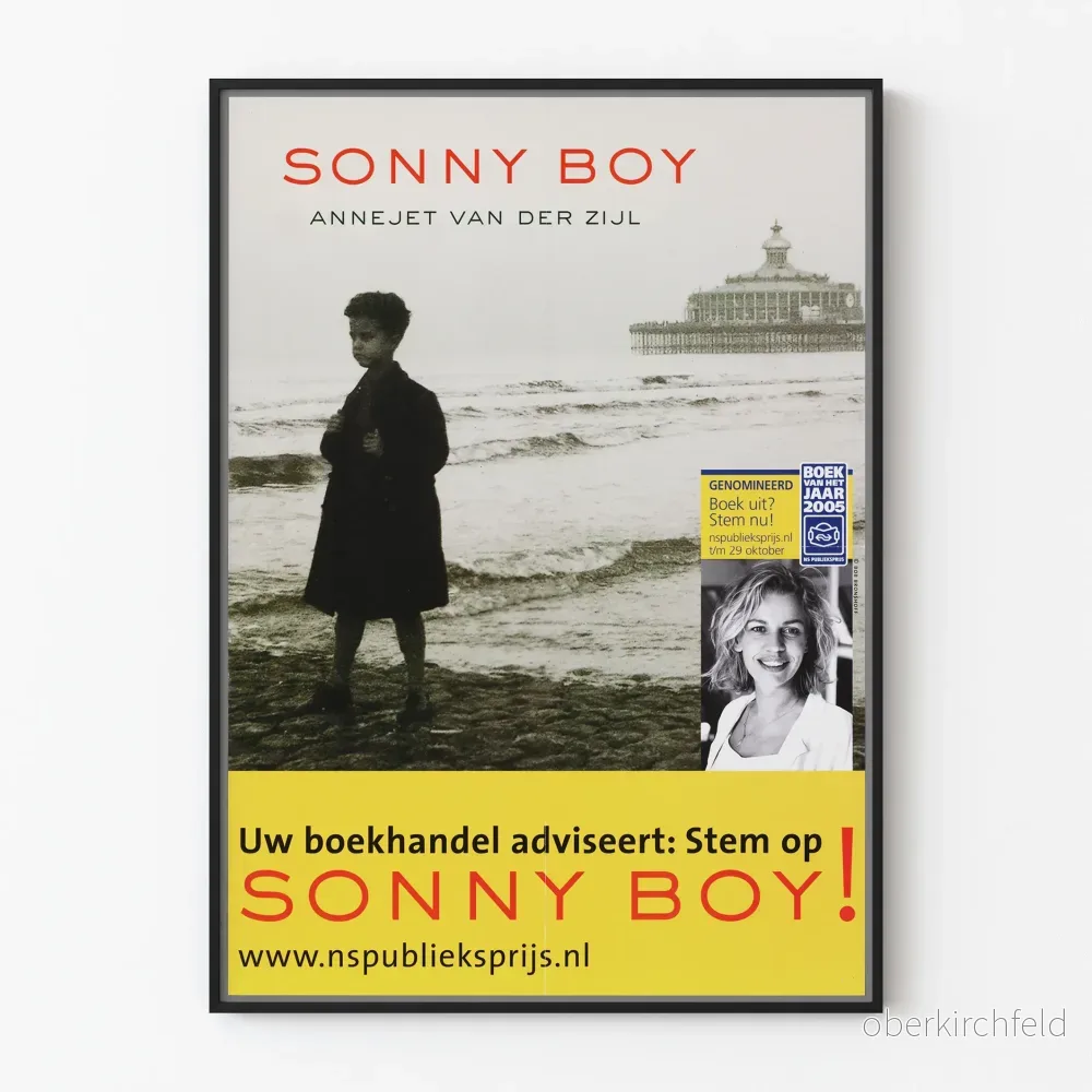 Vintageposter av boken Sonny Boy för väggdekoration