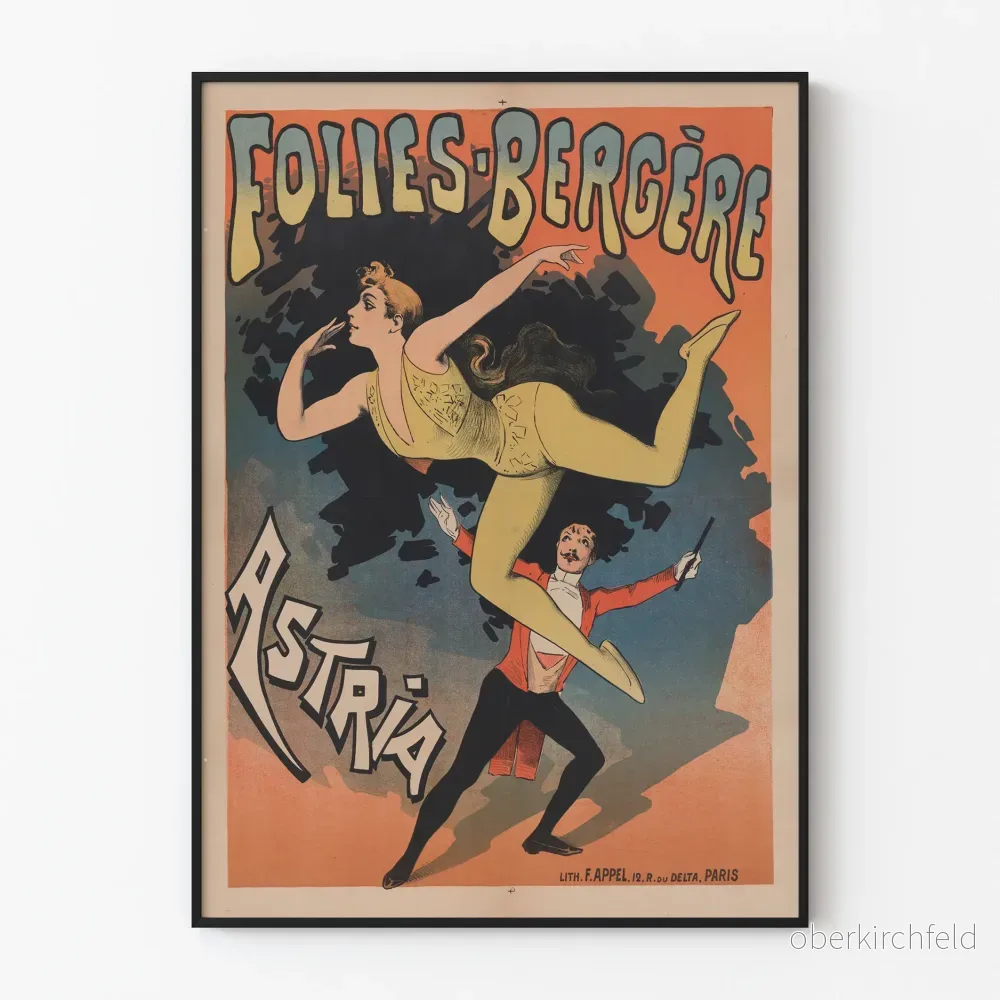 Vintageposter Folies-Bergère Astria