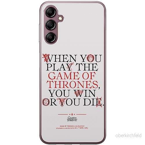 ERT GROUP mobiltelefonfodral för Samsung A14 4G/5G originalt och officiellt licensierat Game of Thrones mönster 009 optimalt anpassad till formen på mobiltelefonen, fodral tillverkad av TPU plast 5905511822583