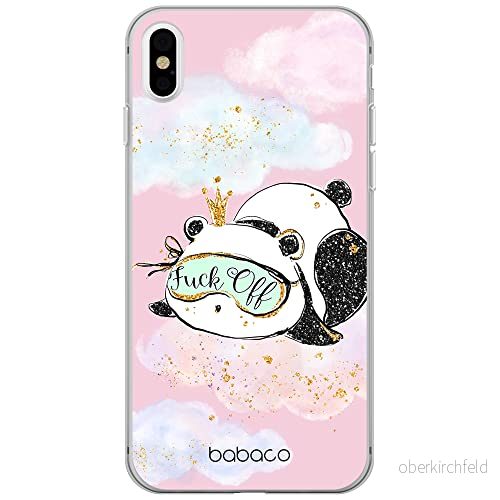 ERT GROUP mobiltelefonfodral för Iphone X/XS originalt och officiellt licensierat Babaco mönster Panda 001 optimalt anpassad till formen på mobiltelefonen, fodral tillverkad av TPU plast 5904805669996
