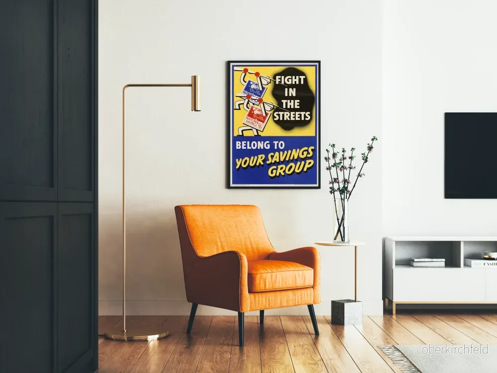 Vintageposter Fight in the Streets - Inspirerande väggdekoration - Bild 2