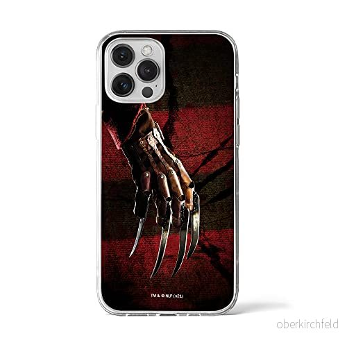 ERT GROUP mobiltelefonfodral för Iphone 12 PRO MAX originalt och officiellt licensierat Horror mönster Nightmare of Elm Street 002, fodral tillverkad av TPU plast 5905511071905