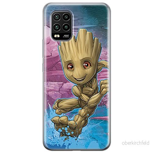 ERT GROUP mobiltelefonfodral för Xiaomi MI 10 LITE originalt och officiellt licensierat Marvel mönster Groot 001 optimalt anpassad till formen på mobiltelefonen, fodral tillverkad av TPU plast 5903537164021