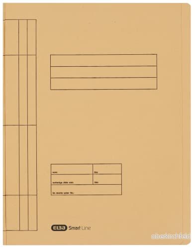 ELBA 100090777 snabbhäftapparat 100 pack 250 g/m² Manila kartong för ca 200 DIN A4 blad sämskskinn 4002030003194