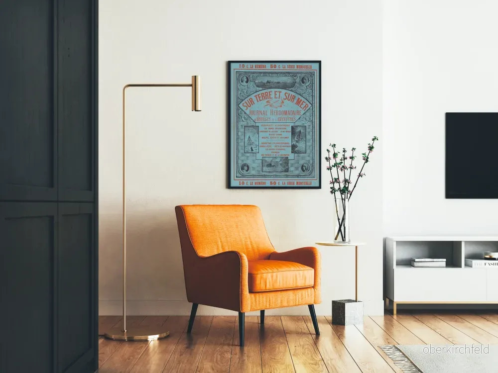 Vintageposter Sur Terre et Sur Mer - Veckotidning för resor och äventyr - Bild 2