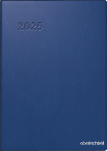 Brunnen fickkalender modell 713 (2025), 2 sidor = 1 vecka, A7, 160 sidor, plastomslag, mörkblå 4061947126563