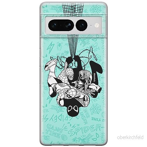 ERT GROUP mobiltelefonfodral för Google PIXEL 7 PRO originalt och officiellt licensierat Marvel mönster Spider Man 043 optimalt anpassad till formen på mobiltelefonen, fodral tillverkad av TPU plast 5905795177102