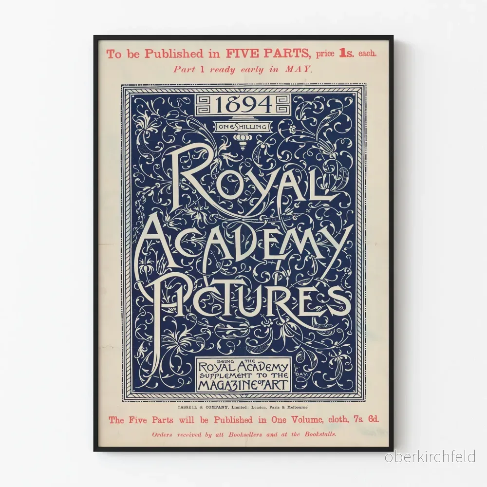 Dekorativ poster Royal Academy Pictures 1894