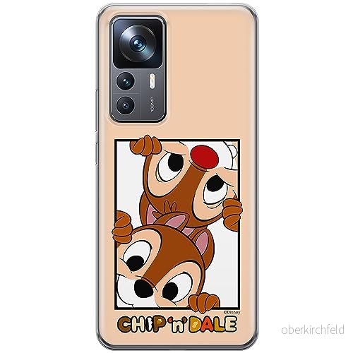 ERT GROUP mobiltelefonfodral för Xiaomi 12T/ 12T pro/ K50 Ultra originalt och officiellt licensierat Disney mönster Chip & Dale 005, fodral tillverkad av TPU plast 5905795022907