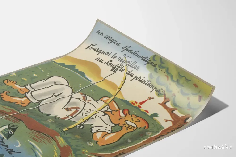 Vintageposter Dyspné-Inhal - Retro väggdekoration för hälsa - Bild 3