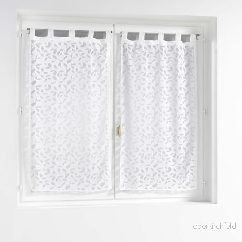 douceur d'intérieur, Rakt par med öglor (2 x 60 160 cm) Manon, Mesh 3574386275675