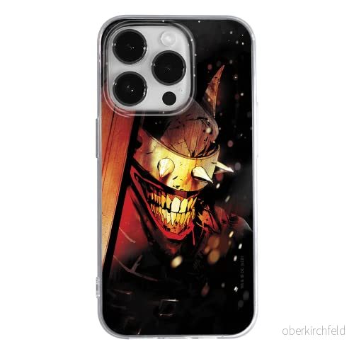 ERT GROUP mobiltelefonfodral för Apple Iphone 14 PRO originalt och officiellt licensierat DC mönster Batman Who Laughs 005 anpassad till formen på mobiltelefonen, fodral tillverkad av TPU plast 5905131913708