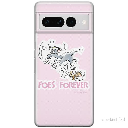 ERT GROUP mobiltelefonfodral för Google PIXEL 7 PRO originalt och officiellt licensierat Tom & Jerry mönster 010 optimalt anpassad till formen på mobiltelefonen, fodral tillverkad av TPU plast 5905795170028