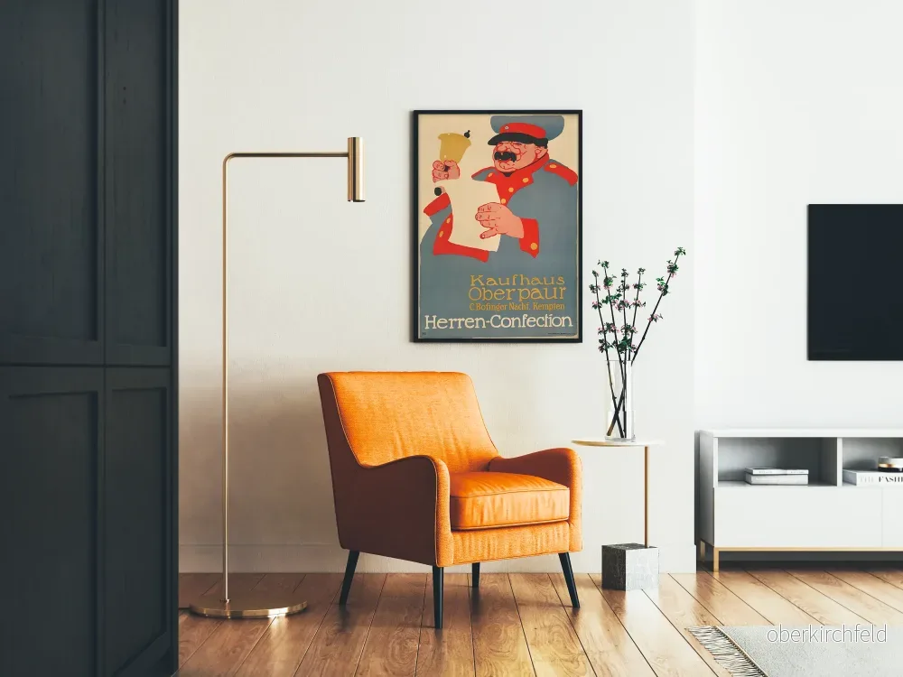 Vintageposter Kaufhaus Oberpaur Herrkonfektion - Bild 2