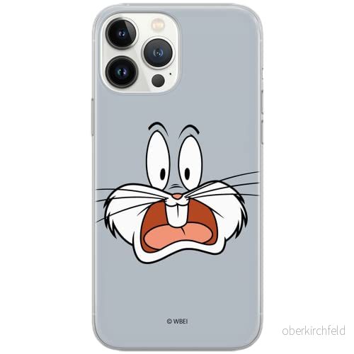 ERT GROUP mobiltelefonfodral för Apple Iphone 6/6S originalt och officiellt licensierat Looney Tunes mönster Bugs 009 Vit anpassad till formen på mobiltelefonen, fodral tillverkad av TPU plast 5903040833407