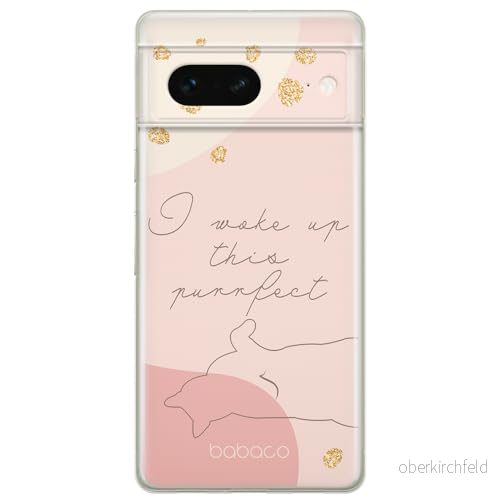 ERT GROUP mobiltelefonfodral för Google PIXEL 7 originalt och officiellt licensierat Babaco mönster Cats 008 optimalt anpassad till formen på mobiltelefonen, fodral tillverkad av TPU plast 5905795149796