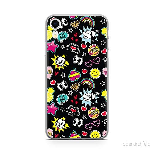 ERT GROUP mobiltelefonfodral för Apple Iphone XR originalt och officiellt licensierat Disney mönster Mickey & Minnie 013 Vit anpassad till formen på mobiltelefonen, fodral tillverkad av TPU plast 5903537633275
