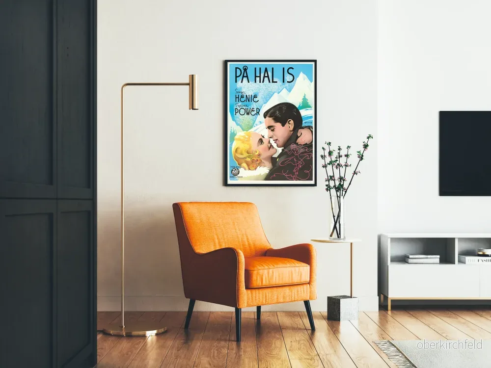 Vintage skandinavisk filmromantik på isposter - Bild 2