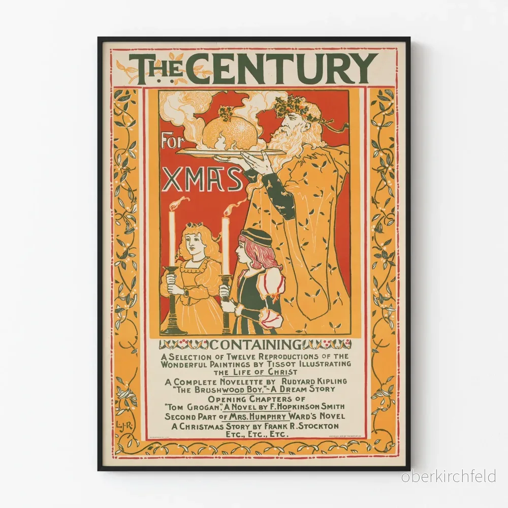 Vintageposter The Century For Xmas - Festlig väggdekoration