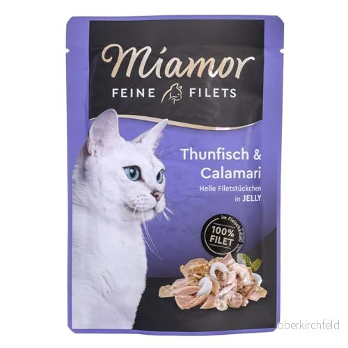 Miamor fina filéer i gelé Thun & Calamari 24 x 100 g 4000158740762