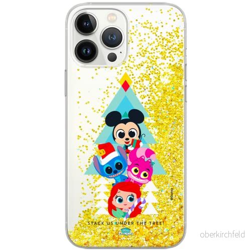 ERT GROUP mobiltelefonfodral för Apple Iphone 13 PRO MAX originalt och officiellt licensierat Disney mönster Friends 001 Vit anpassad till formen på mobiltelefonen, med glitter overflow effekt 5904805763250