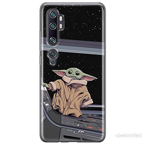 ERT GROUP mobiltelefonfodral för Xiaomi MI NOTE 10 / PRO originalt och officiellt licensierat Star Wars mönster Baby Yoda 025, fodral tillverkad av TPU plast 5904805081835