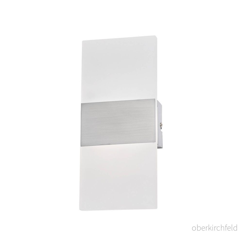 FISCHER & HONSEL LED vägglampa FODER, nickelfärgad, höjd 27 cm, strömbrytare 4003694305389