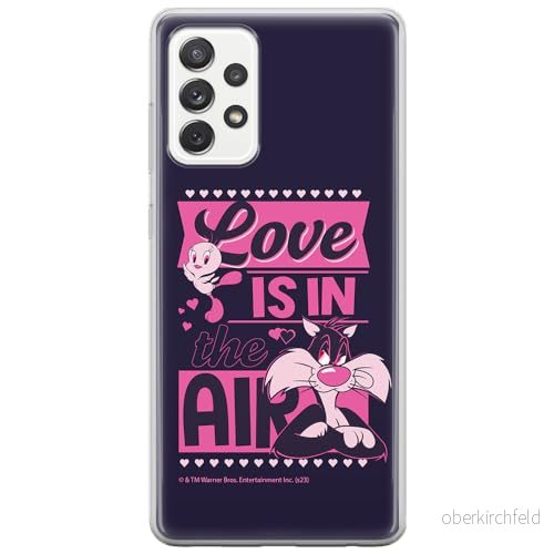 ERT GROUP mobiltelefonfodral för Samsung A52 5G / LTE 4G A52S originalt och officiellt licensierat Looney Tunes mönster Sylvester & Tweety 007, fodral tillverkad av TPU plast 5905795123024