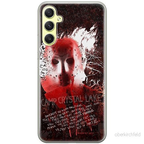 ERT GROUP mobiltelefonfodral för Samsung A34 5G originalt och officiellt licensierat Horror mönster Friday the 13th 016 optimalt anpassad till formen på mobiltelefonen, fodral tillverkad av TPU plast 5905511786267