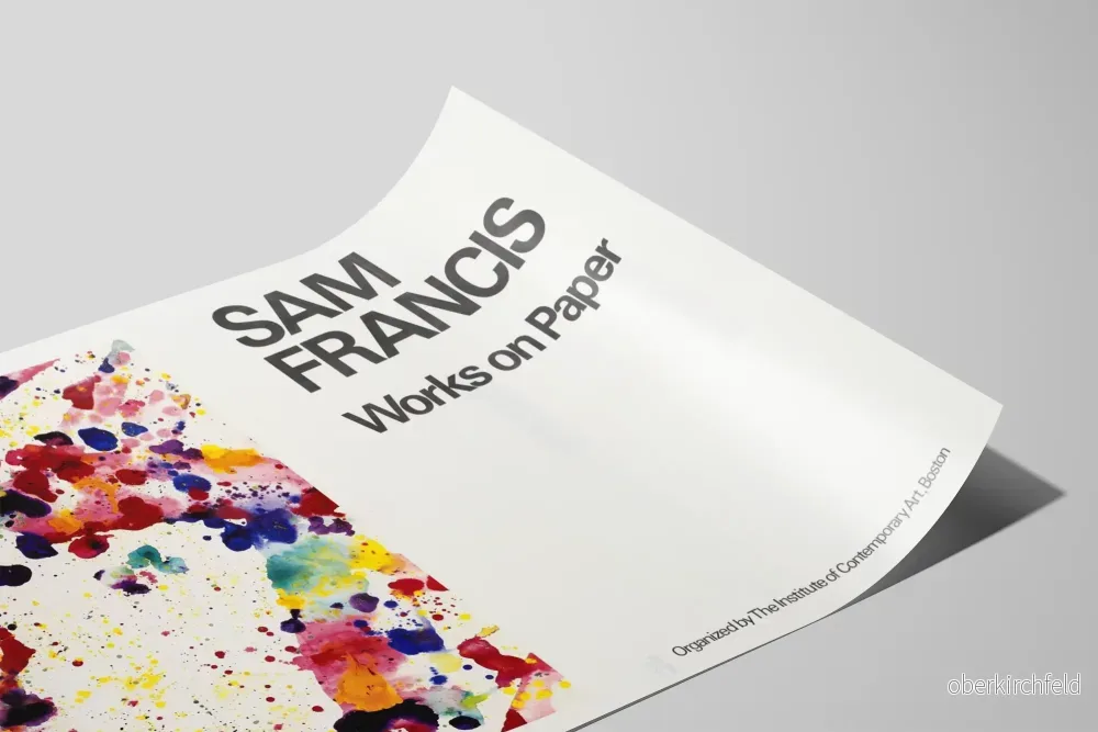 Sam Francis Verk på papper för samtida väggdekoration - Bild 2