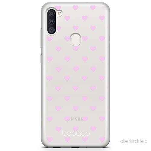 ERT GROUP mobiltelefonfodral för Samsung A03S originalt och officiellt licensierat Babaco mönster Hearts 001 optimalt anpassad till formen på mobiltelefonen, gedeeltelijk transparant 5903932992250