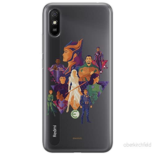 ERT GROUP mobiltelefonfodral för Xiaomi REDMI 9A originalt och officiellt licensierat Marvel mönster Eternals 007 optimalt anpassad till formen på mobiltelefonen, gedeeltelijk transparant 5904805113956