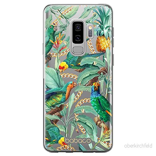ERT GROUP mobiltelefonfodral för Samsung S9 PLUS originalt och officiellt licensierat Babaco mönster Flowers 058 optimalt anpassad till formen på mobiltelefonen, gedeeltelijk transparant 5905131370037