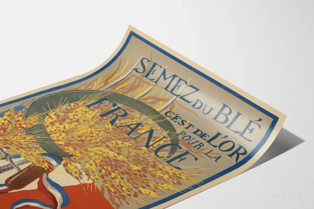 Vintageposter Semez du Blé för Frankrike - Bild 3