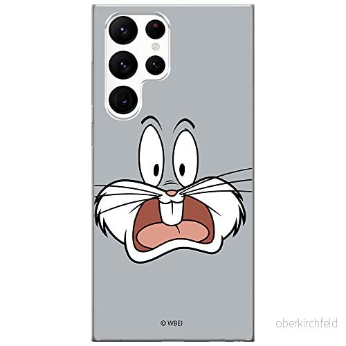 ERT GROUP mobiltelefonfodral för Samsung S22 ULTRA originalt och officiellt licensierat Looney Tunes mönster Bugs 009 optimalt anpassad till formen på mobiltelefonen, fodral tillverkad av TPU plast 5904805282676