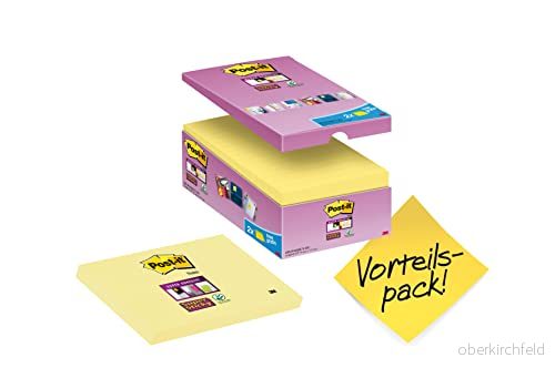 post it, Färgade klisterlappar, 16 st värdepaket Sticky Notes, färgglada självhäftande anteckningsböcker för kontor och studenter, block med 90 Its, 127 x 76 mm 51141381039