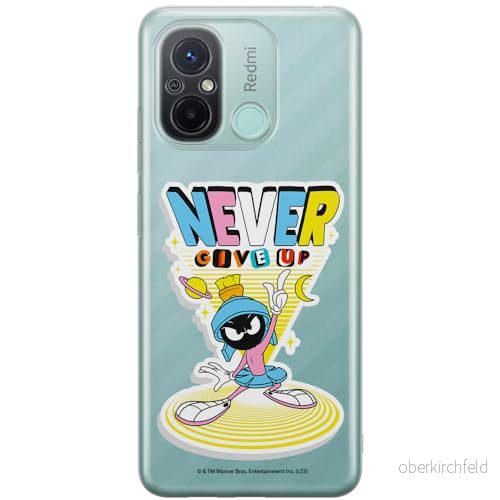 ERT GROUP mobiltelefonfodral för Xiaomi REDMI 12C/ 11A originalt och officiellt licensierat Looney Tunes mönster Marvin 005 anpassad till formen på mobiltelefonen, gedeeltelijk transparant 5905795128890