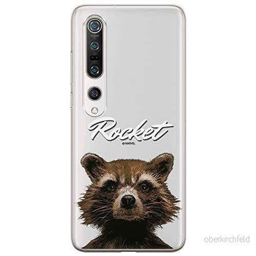 ERT GROUP mobiltelefonfodral för Xiaomi MI 10 / PRO originalt och officiellt licensierat Marvel mönster Rocket 006 optimalt anpassad till formen på mobiltelefonen, gedeeltelijk transparant 5903537169743